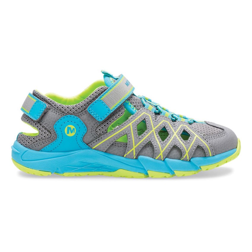 Sandales Merrell Hydro Quench Grise/Turquoise Enfant | E.A.TWWD